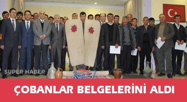 Çobanlar belgelerini aldı