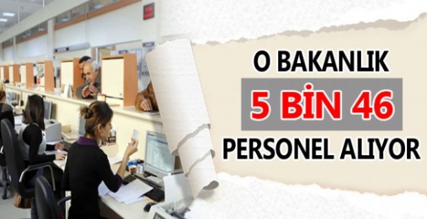 ADALET BAKANLIĞI 5 BİN 46 PERSONEL ALACAK