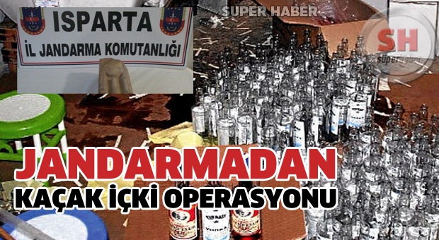 JANDARMADAN KAÇAK İÇKİ OPERASYONU