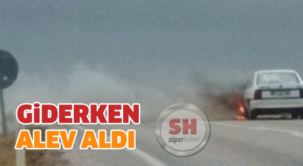 Yalvaç Yolunda Araç Alev Aldı.