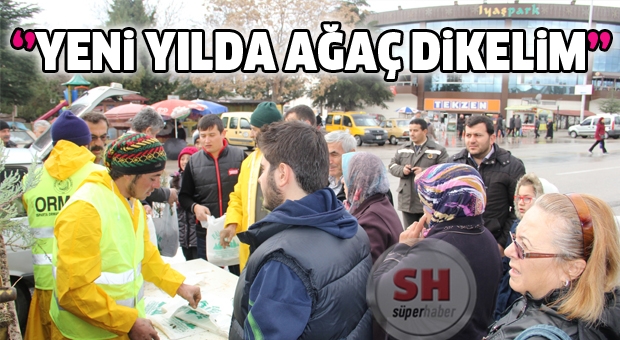 'yeni yılda fidan dikelim'