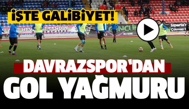 ISPARTA DAVRAZSPOR'DAN GOL YAĞMURU...