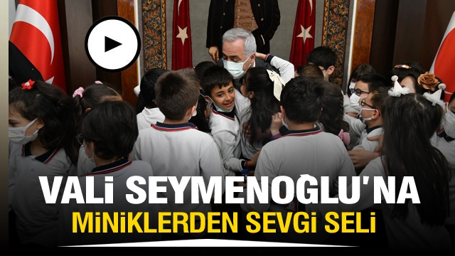 Isparta Valisi Seymenoğlu'na miniklerden sevgi seli...