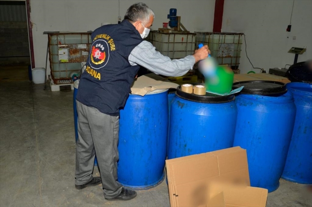 Adana'da sahte deterjan operasyonunda bir kişi gözaltına alındı