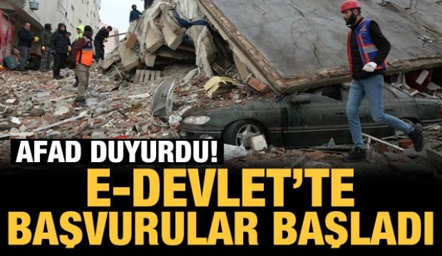 AFAD duyurdu: 'Afetzede Barınma Desteği' başvuruları başladı