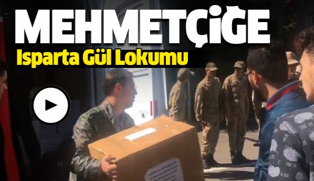 Afrin’deki Mehmetçiğe Isparta gül lokumu ve kuruyemiş desteği   