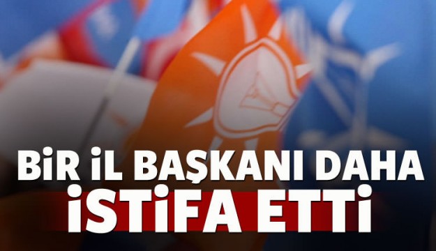 AK Parti'de bir istifa daha!