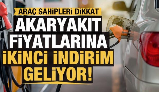 Akaryakıt fiyatlarına ikinci indirim geliyor