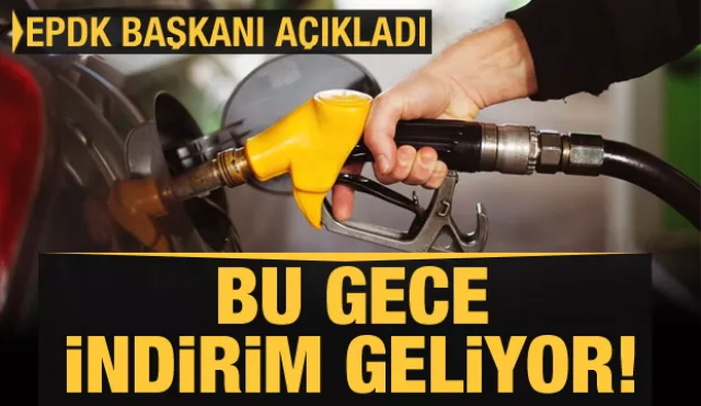 Akaryakıta bu gece indirim geliyor
