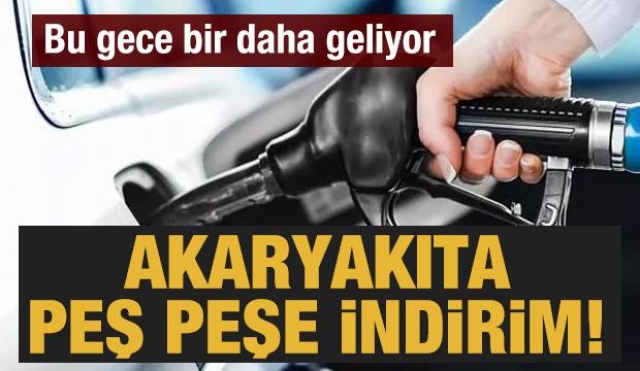 AKARYAKITA PEŞ PEŞE İNDİRİM