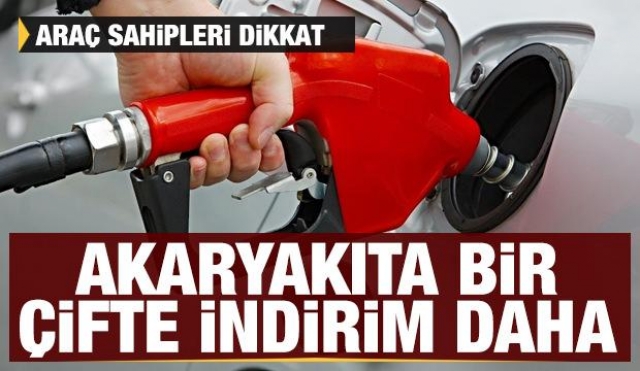 Akaryakıtta Çifte Büyük İndirim Müjdesi