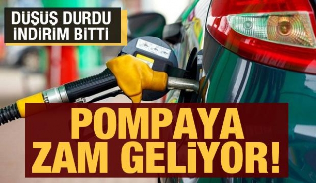 AKARYAKITTA DÜŞÜŞ DURDU İNDRİM BİTTİ POMPAYA ZAM!