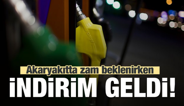 Akaryakıtta zam beklenirken indirim geldi