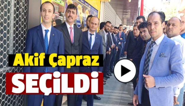 AKİF ÇAPRAZ GÜVEN TAZELEDİ
