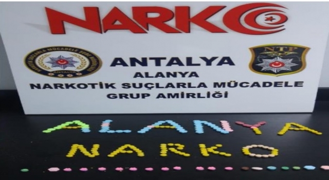 Alanya’da 202 adet uyuşturucu hap ele geçirildi   