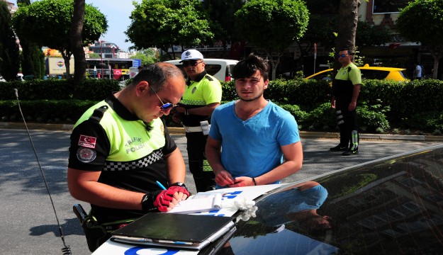 Alanya polisinden motosiklet denetimi   