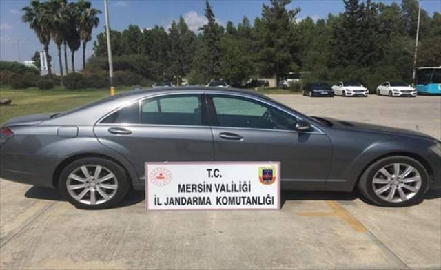 Almanya'da çalınan otomobil Mersin'de bulundu