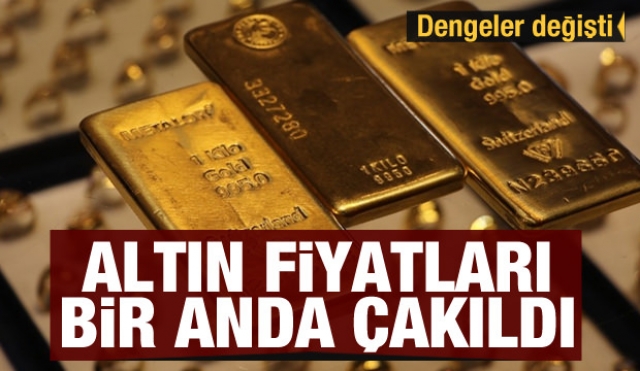 Altın fiyatları bir anda çakıldı...Dengeler değişti! 