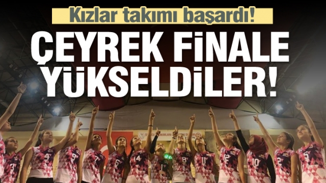 ANALİG VOLEYBOL KIZ TAKIMIMIZ ÇEYREK FİNALDE 