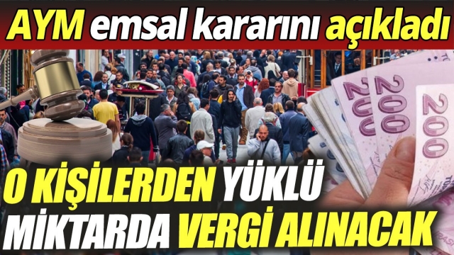 Anayasa Mahkemesi Emsal Kararını Açıkladı: