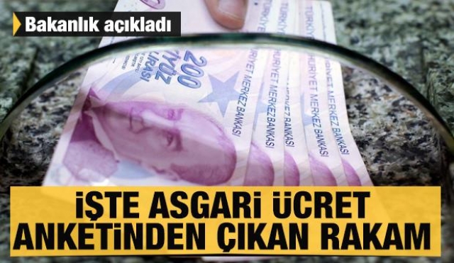 Anketten 2023 yılı asgari ücret için 7845 TL rakamı çıktı