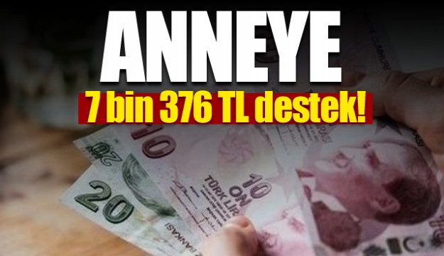 Anneye 7 bin 376 TL