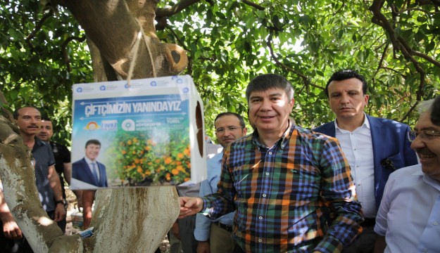 Antalya'da çiftçiye faydalı böcek dağıtımı yapıldı