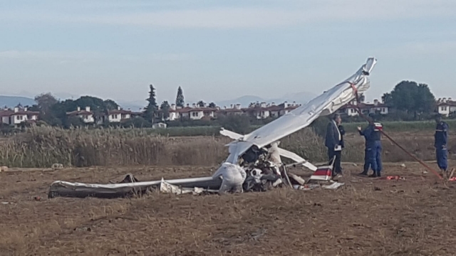 Antalya'da düşen uçakta ilk inceleme tamamlandı 