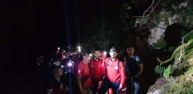 Antalya'da kanyonda mahsur kalan turist kurtarıldı 