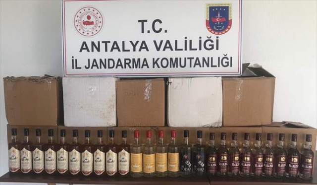Antalya'da sahte içki operasyonu