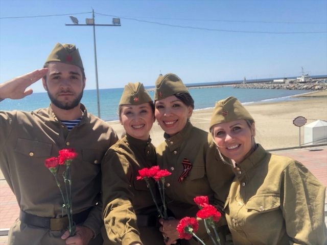 Antalya'da yaşayan Ruslar 9 Mayıs Zafer Bayramı'nı kutladı