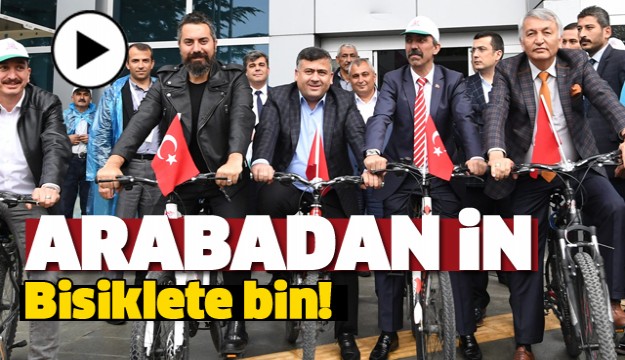 ARABADAN İN, BİSİKLETE BİN!