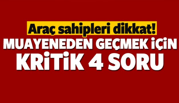 Araç sahipleri dikkat! TUVTÜRK uyardı