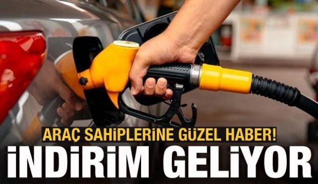 ARAÇ SAHİPLERİNE GÜZEL HABER AKARYAKITA İNDİRİM