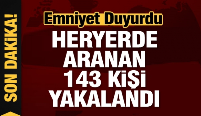 Aranan 143 şahıs Isparta'da yakalandı