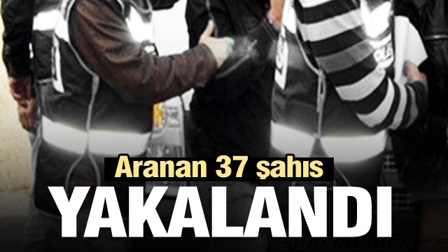 Aranan 37 şahıs Isparta'da Yakalandı