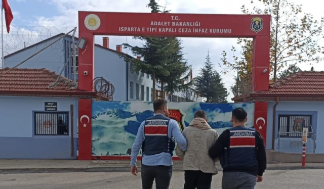 Aranan şahıs Isparta'da yakalandı