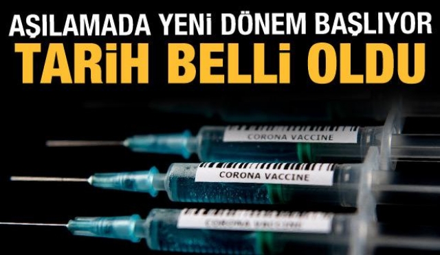 Aşılamada yeni dönem başlıyor tarihi belli oldu...