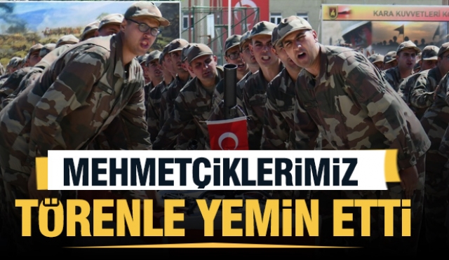 Askerlik Hizmetini Tamamlayan Mehmetçikler Yemin Etti