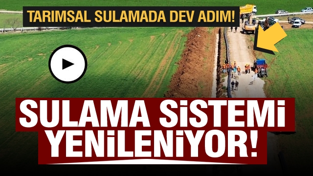 Atabey Ovası’ndaki Sulama Sistemi Yenileniyor