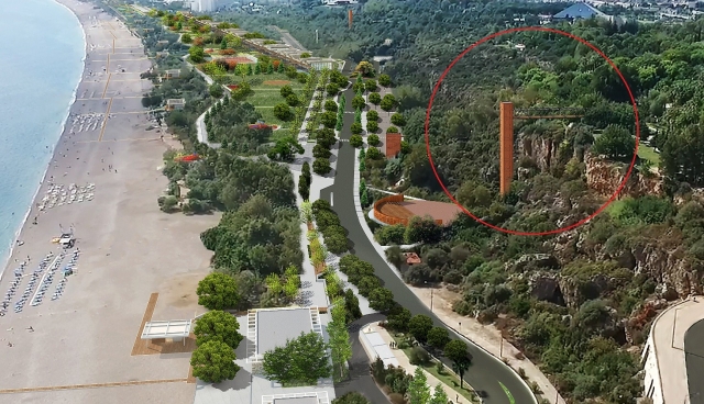 Atatürk Kültür Parkı’ndan sahile asansörle inilecek   