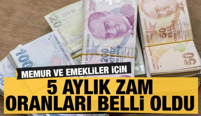 Aylıklardaki 5 aylık zam farkı açıklandı: Memur ve emekliler dikkat