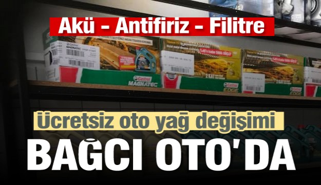 BAĞCI OTO MADENİ YAĞ DEĞİŞİM SERVİSİ AÇILDI