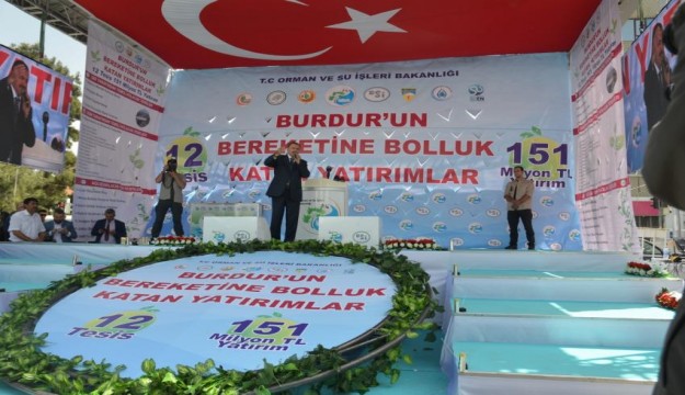 BAKAN EROĞLU BURDUR’A YATIRIMLARLA GELDİ