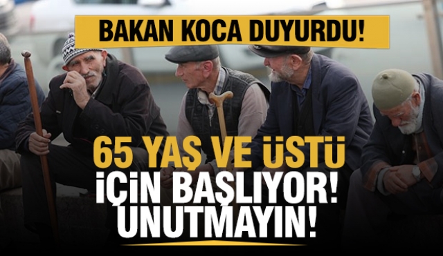 Bakan Koca Müjdeyi Verdi: 65 Yaş Üstü ve Kronik Hastalığı Bulunanlara Grip Aşısı Başlıyor