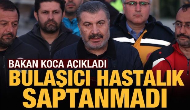 Bakan Koca'dan salgın hastalık açıklaması