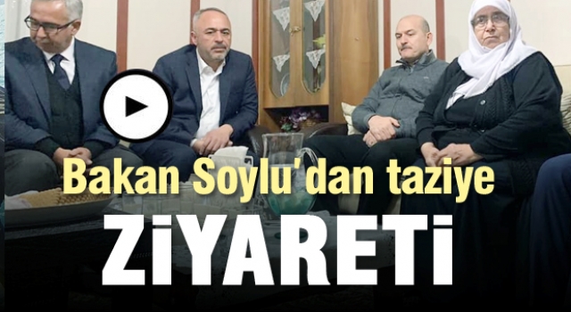 Bakan Soylu, Isparta'da taziye ziyaretinde bulundu