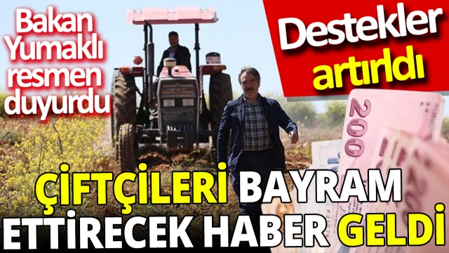 Bakan Yumaklı'dan Milyonlarca Çiftçiye Müjdeli Haber