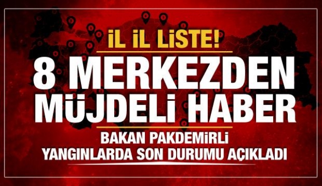 Bakan'dan Isparta'daki yangınlara ilişkin açıklama