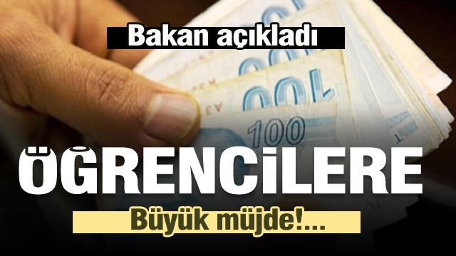 Bakandan öğrencilere büyük müjde geldi